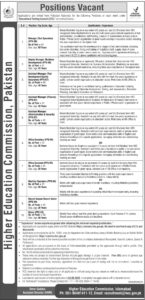 HEC jobs 2026 | Higher education commision jobs