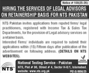 NTS Legal Advisor Jobs 2026
