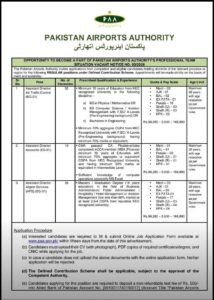 Pakistan Airports Authority jobs 2026