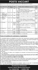 Pak Army Jobs in Karachi 2026